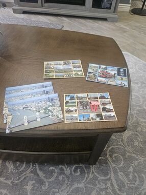 Set of Vintage Style Postcards Featuring London Scenes